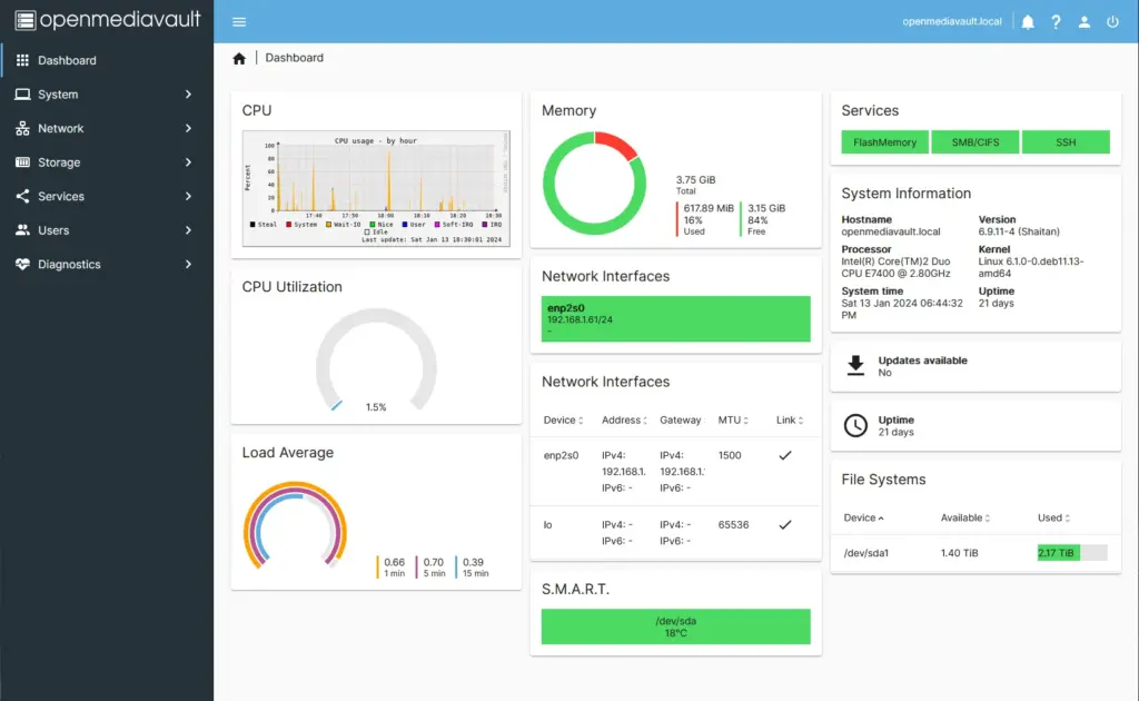 openmedia vault nas software