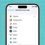 Default web browser iPhone